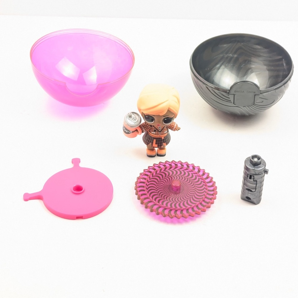 LOL Surprise Doll Ball Set Pink Case‎ with Drink Cup Shoes Mini Fashion Doll MGA